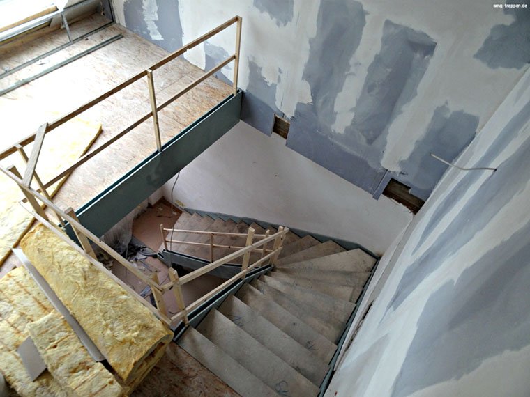 Einbau der Treppe