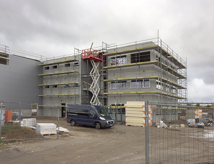 Bautenstand November 2016, Bauleitung: GOLDBECK, Oberbauleitung: FREMATO