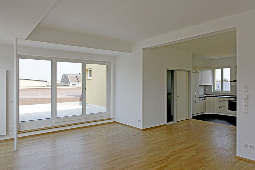 Dachgeschoßausbau - Wohn- und Essbereich