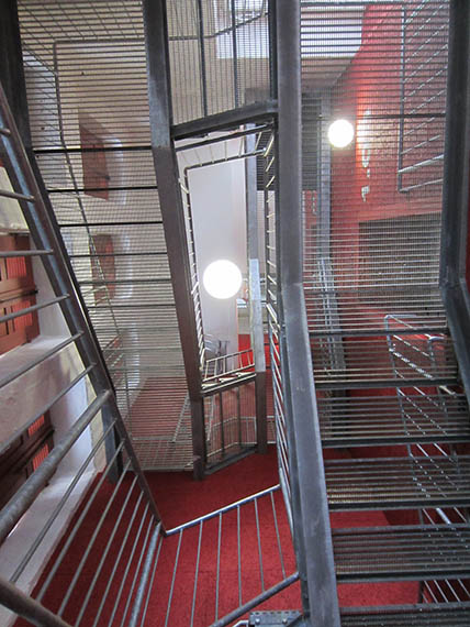Blick in den Turmschaft